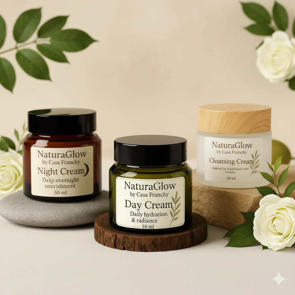 The complete NaturaGlow skincare collection by Casa Franchy